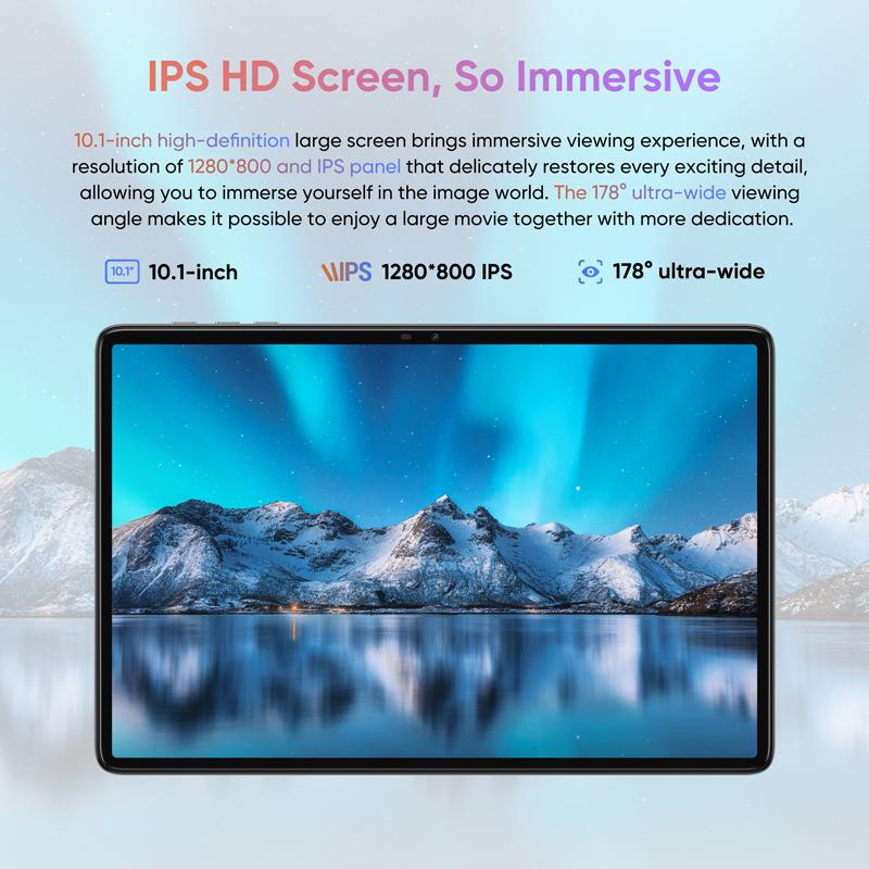 N-one Планшет NPad Q Tablet 10,1 дюйма Android Tablet Octa-Core Processor 128 ГБ памяти 1 ТБ с возможностью расширения, новейшие планшеты ПК с поддержкой 5G WiFi