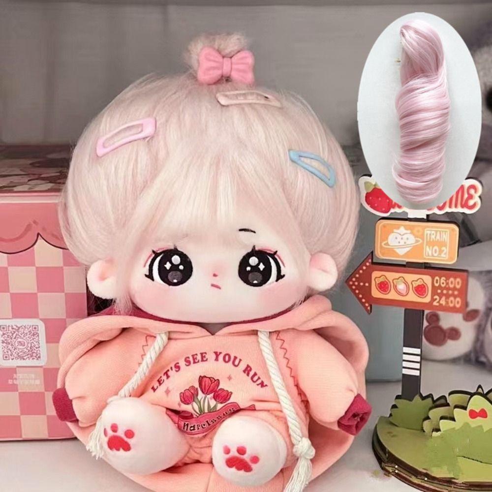 ПарикMsiredoll Волосы Аксессуары для кукол BJD Для 20См Хлопковой куклы Длинные Кудрявые Волосы Хвост Парик из Химического Волокна