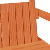 Solid Wood Bed and Bench with Roof Orange 100x200 cm Pine Wood