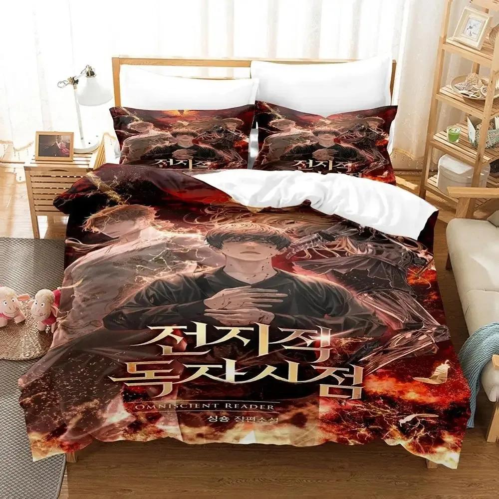 Комплект постельного белья Anime Story Omniscient Reader's Viewpoint Single Twin Full Queen King Size Bed Set Adult Kid Bedroom Duvetcover Sets