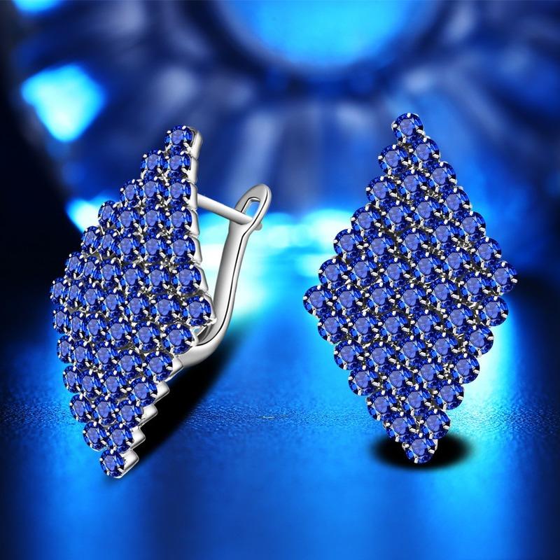 Серьги Sace Gems Classic с цирконами AAA+ для женщин, свадебные, вечерние, подарки KTJ