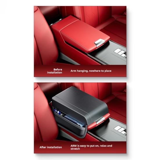 Универсальный автомобильный подлокотник с эффектом памяти, подушка для автомобильного подлокотника, водонепроницаемая накладка на подлокотник, чехол для центральной консоли автомобиля, подлокотник