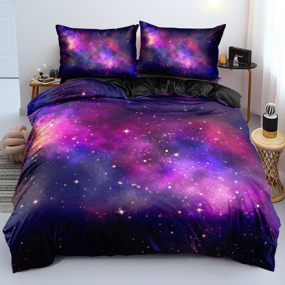 Комплект постельного белья Luxury Galaxy Dark Blue Twin Full Queen King Size, комплект постельного белья Shining Stars Starry Sky для детей и взрослых