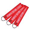 1 Piece Remove Before Flight Woven Key Ring Luggage Tag Label Red Chain Keychain For Aviation Gifts Keychain Fashion Jewelry