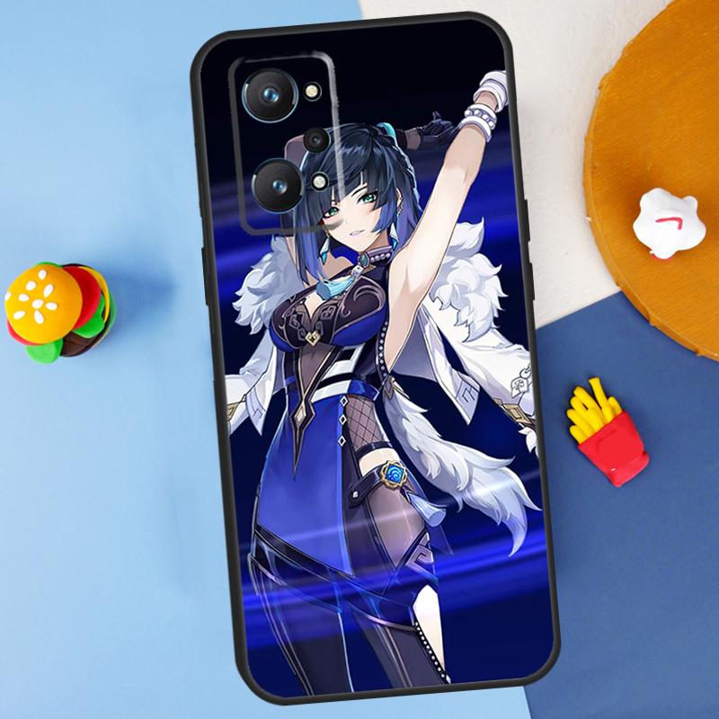 Yelan Genshin Impact Для Realme GT Neo 5 3 2 C55 C35 C33 C31 C30 C25 C21Y C15 C11 Realme 8 9 10 11 Pro Plus Чехол