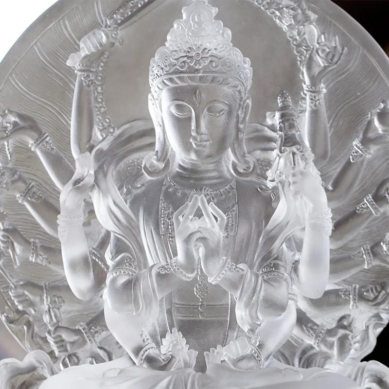 Цветная глазурь Кунди Бодхисаттвы Бскул-бье-ма, прикрепленная к золотым статуям Будды, тибетское тантрическое поклонение, декоративное украшение Будды