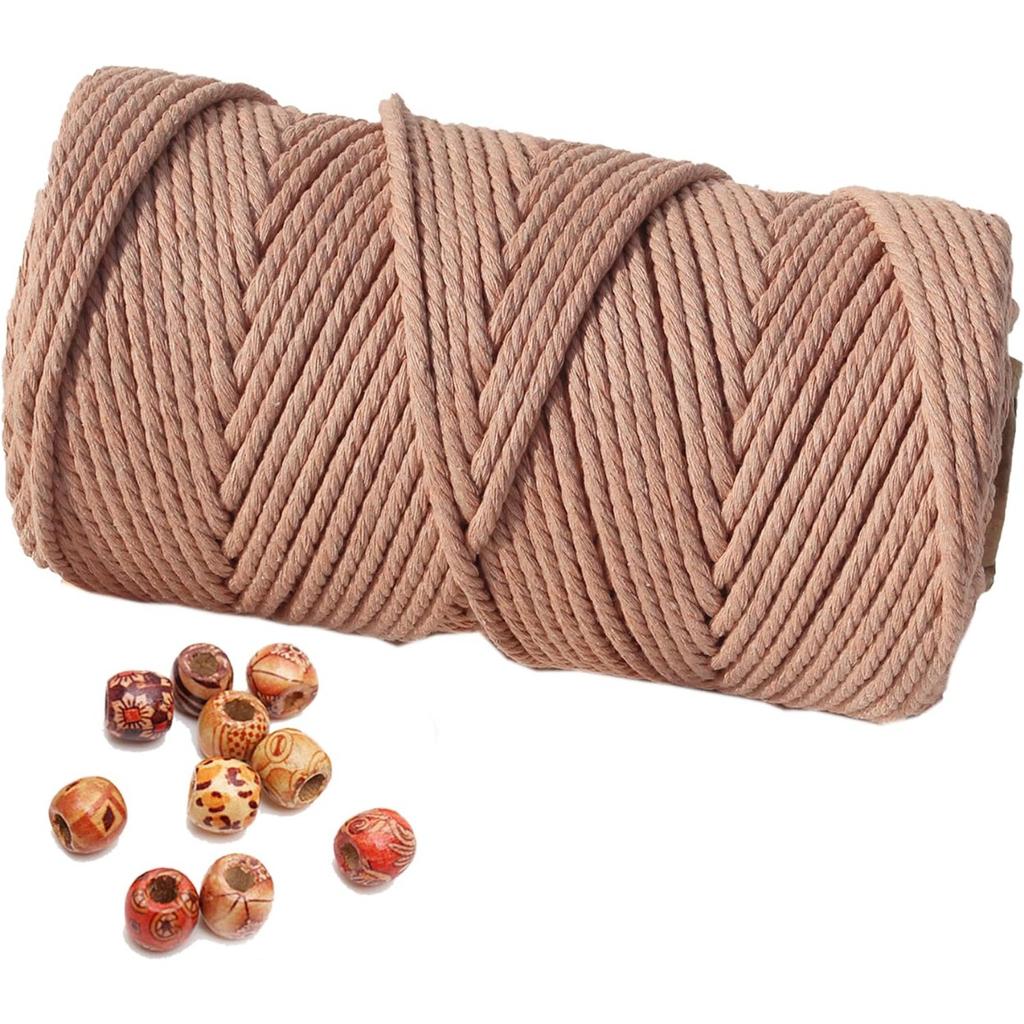 Шнур макраме 4 мм 100 м, хлопковая веревка, веревка, поделки, сделай сам, цветная нить, витой шпагат, ручное шитье, домашнее свадебное украшение