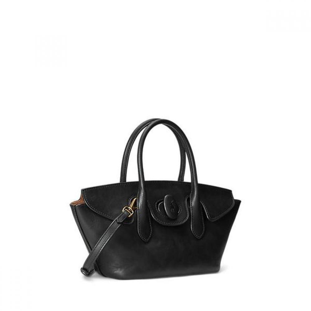 Polo Ralph Lauren Women S Waxed Leather Medium Belport Satchel Wapobag08920054001