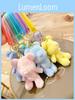 Colored Candy Delightful Plush Bear Keychain Cute Cartoon Pendant For Girls Stylish