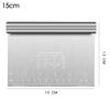 Stainless Steel Bench Scraper Scale Ruler Dough Scraper Polished Pastry Chopper  Kitchen