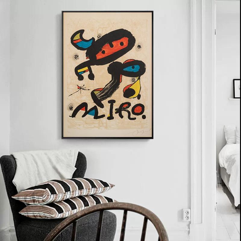 Винтажный Джоан Миро, известное произведение искусства, постер, холст, картина, абстрактная акварель, настенное искусство для современной гостиной, домашний декор, Куадрос