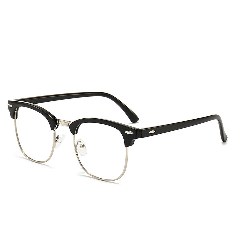 Classic Half Frame Myopic Glasses Anti Blue Light Blocking Glasses Men Women Shortsighted Eyeglasses Goggles
