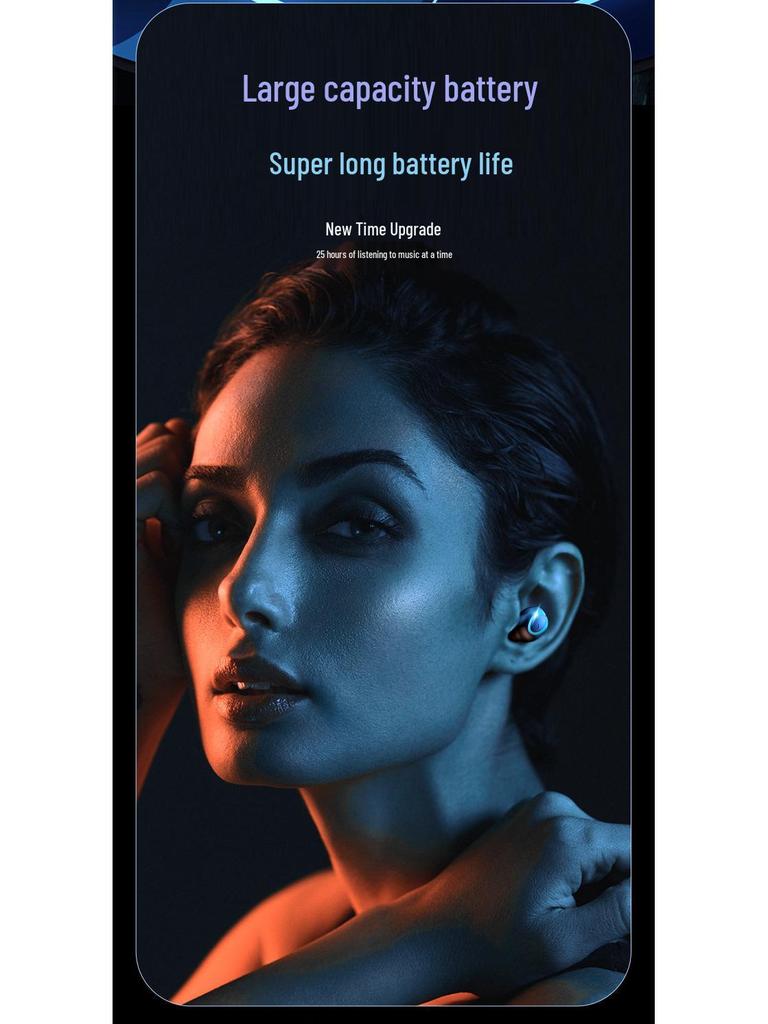 Мини Bluetooth-наушники M9S с двумя наушниками - Беспроводные, с шумоподавлением, стереозвуком, долгим временем работы от батареи