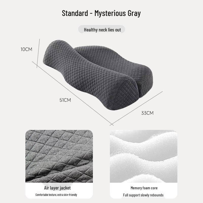 Подушка для шеи для путешествий: Подогреваемый шейный бандаж, пена с памятью для комфортного сна, съемный и моющийся для спящих на боку
