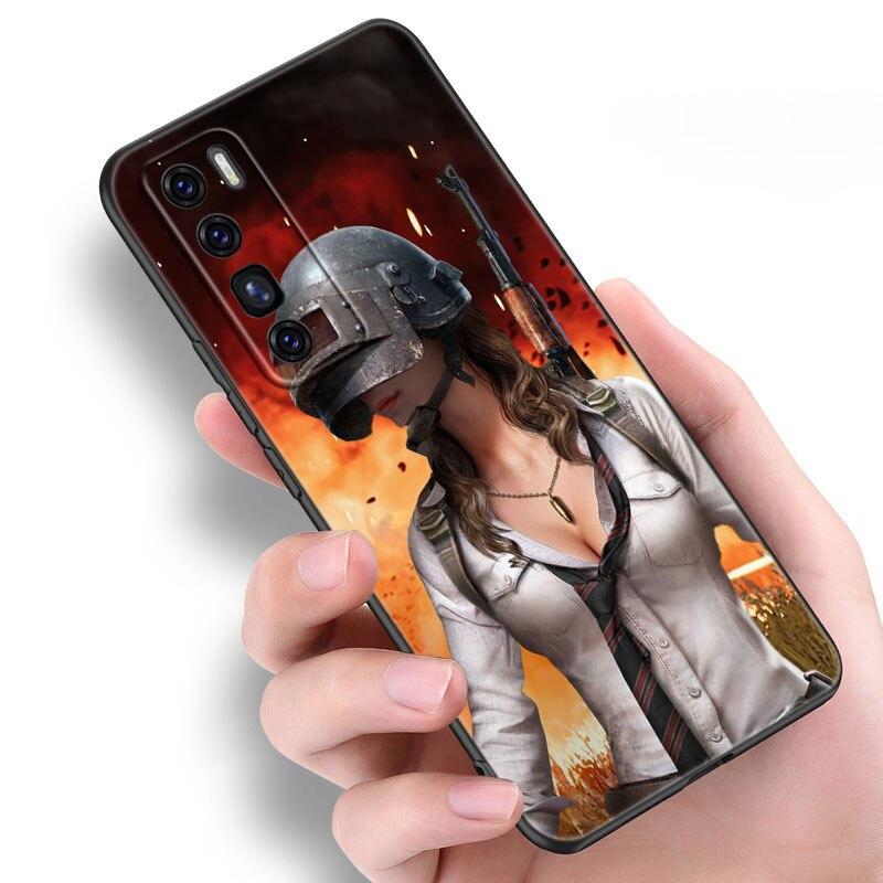 Чехол для игры Pubg для Huawei NOVA 8 9 Pro 8i 7i 7SE Y60 5T Mate 40 30 20 10 Lite Honor 50 30 Premium Pro Plus 30S, черный мягкий чехол