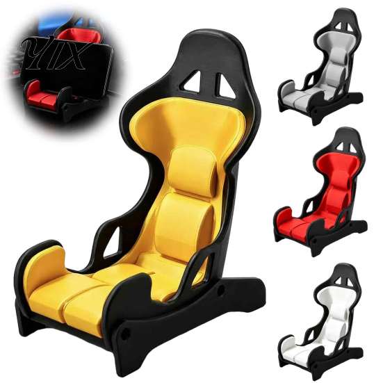 Functional Collectible Racing Gift Seat Phone Holder, Desktop Stand, Adjustable Vertical and Horizontal Unique Decor for Desk Viewing Angle