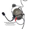 Тактическая гарнитура WADSN Comtac II для охоты C2, наушники для стрельбы с Kenwood U94 PTT, адаптер для шлема, мягкие наушники