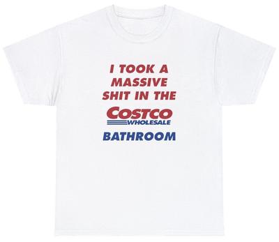 Я Сходил По-Большому В Туалете Costco Футболка Смешная Саркастическая Шутка Про Какашки Юмор Футболка Унисекс