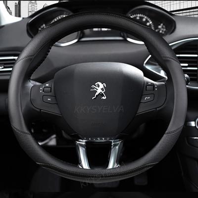 Автомобильный чехол на руль из углеродного волокна + кожа для Peugeot 208 2012 ~ 2018 Peugeot 308 2014 ~ 2008 2013 ~ 2018 автомобильные аксессуары