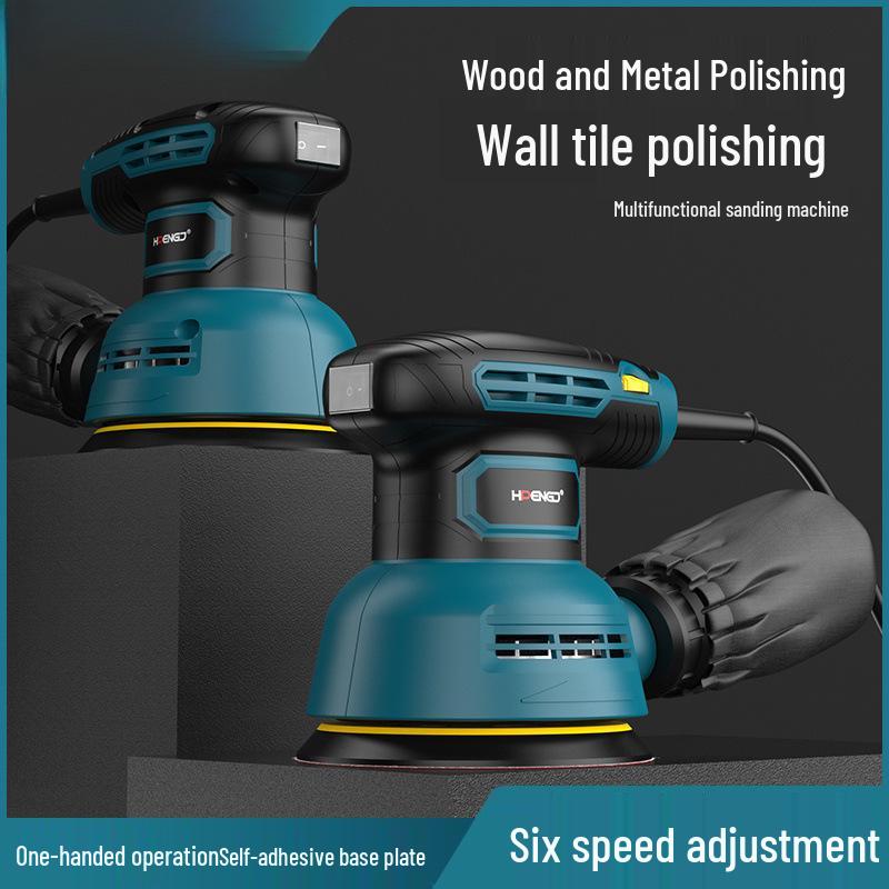 5-дюймовая эксцентриковая электрическая шлифовальная и полировальная машина для деревообработки и мебели