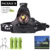 XHP50.2 Super Bright Led Headlamp Zoomable Powerbank Headlight USB Rechargeable 18650 Battery Head Flashlight Lamp 60W Torch