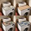 Minimalist Line Washer Top Protector Mat Anti Slip Dryer Top Mat Washer Top Pad  Refrigerator Top