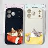 Милый Мультяшный Спящий Кот Чехол для Телефона Для iPhone 17 16 15 11 12 14 13 Pro Max Mini XS XR 7 Plus 16E Ударопрочный Силиконовый Чехол Fundas