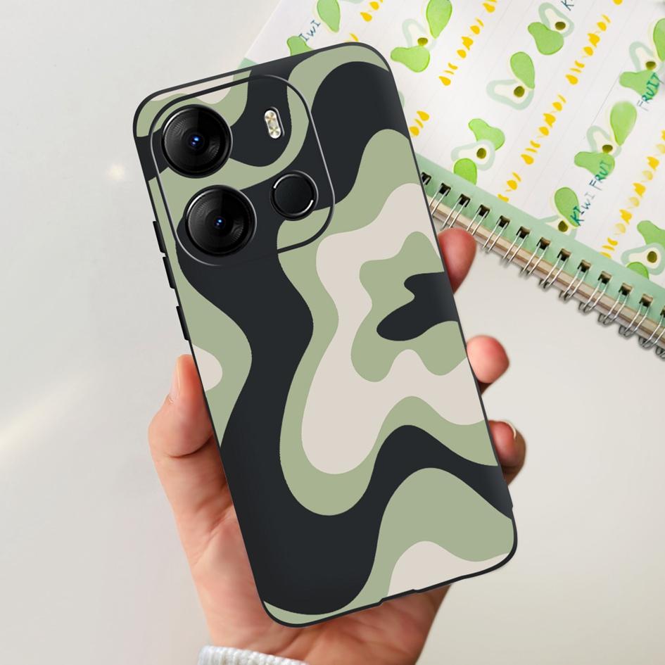 Чехол для Tecno Spark Go 2023 Модный Черный Силиконовый Мягкий Чехол для Телефона Для SparkGo 2022 Spark 6Go 2020 Задняя Крышка на Spark 8C Funda