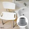 4 Pack of Replacement Feet for Shower Chair with Suction Cup Base