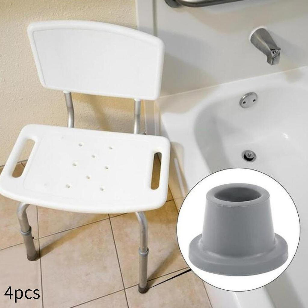 4 Pack of Replacement Feet for Shower Chair with Suction Cup Base
