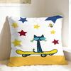 Pillow Cover P-Pete The Cat  Funny Pillow Case For Sofa Home Decor Pillowcases