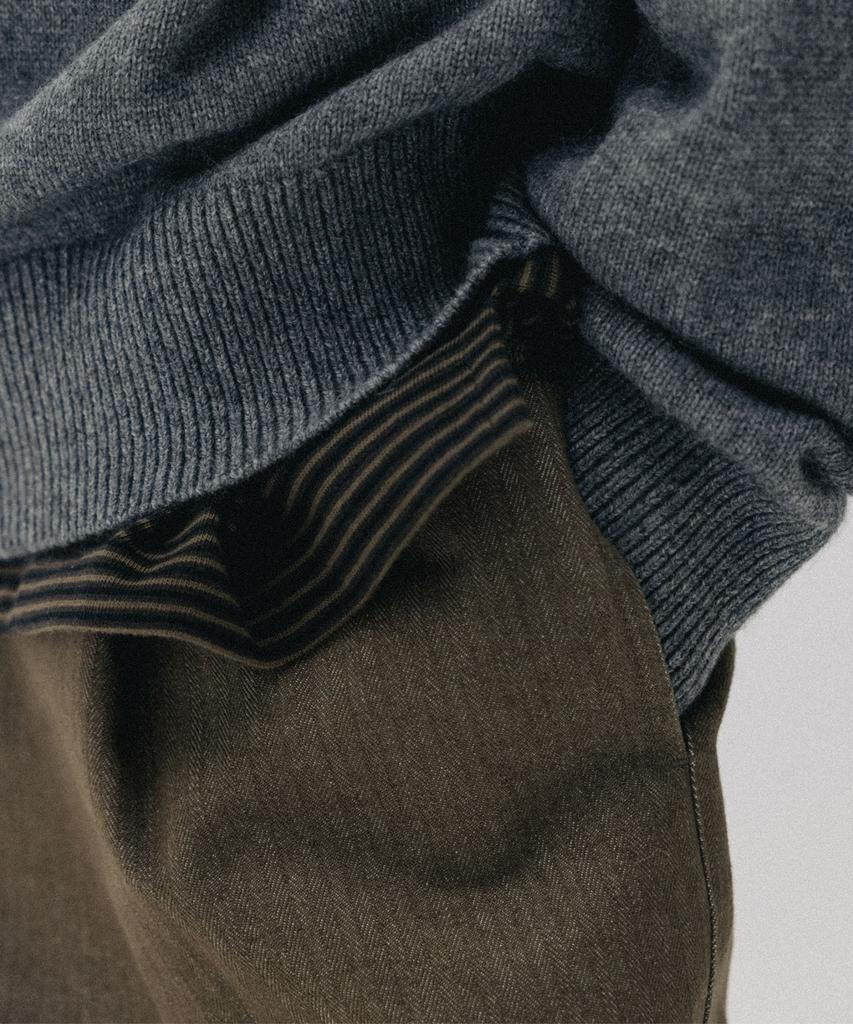 BLANKROOM Herringbone Twill Pants_Olive