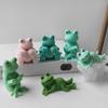 Силиконовая форма "Лягушки" для изготовления свечей 3D Животное Формы для изготовления поделок из смолы Силиконовая текстура Подходит для эстетичного декора комнаты