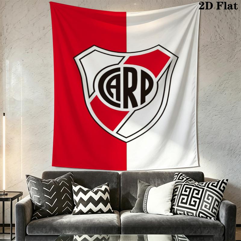 CA River Plate Wall Tapestry Aesthetic Wall Hanging Printed Fabric Blanket Decorative Tapestries for Bedroom Living Room Home Decor