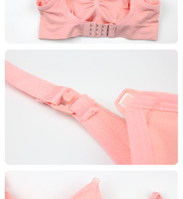 New Style Plus Size Wireless Front Closure Nursing Bra - Adjustable, Gathered, Seamless Maternity Underwear