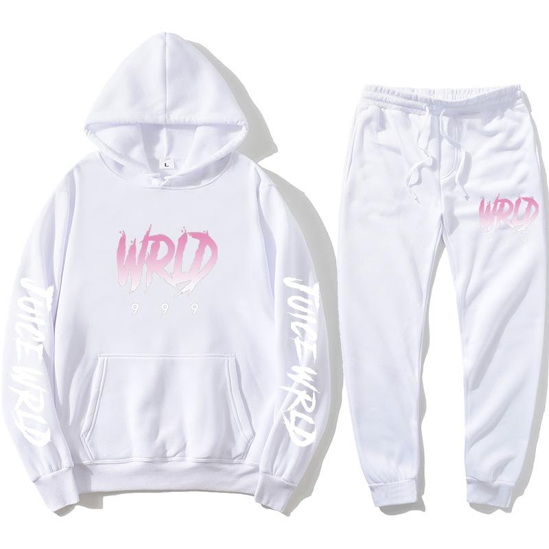 J UICEWrld Костюм с капюшоном Толстовка + спортивные штаны Juice Wrld Juice Wrld Juicewrld Trap Rap Rapy Tomography Juice World