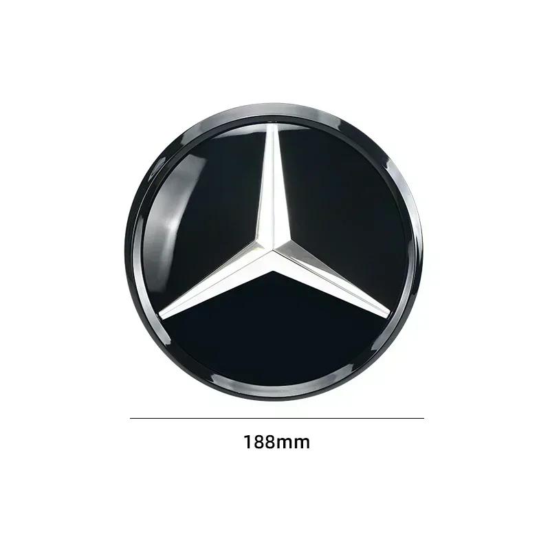 3D 188mm Front Grille Star Logo Emblem Badge For Mercedes-Benz C Class 2014-2018 GLC Car Emblems UWXYZ1
