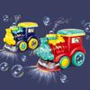 Electric Automatic Bubble Machine Universal Sound And Light Bubble Train Children's Toy 50ml