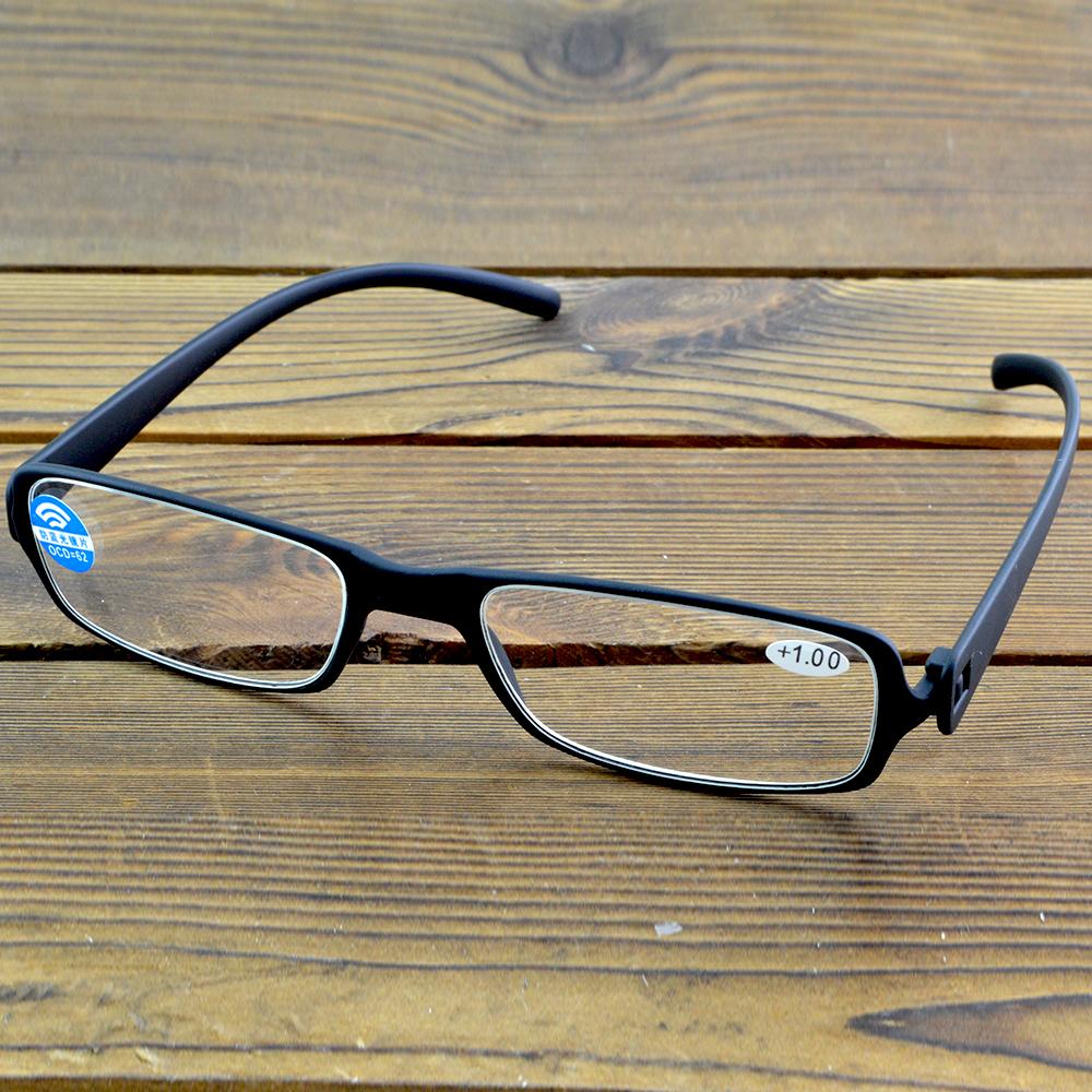 Очки для чтения унисекс с толстой квадратной оправой Clara Vida черного цвета +1 +1.5 +2 +2.5 +3 +3.5 +4