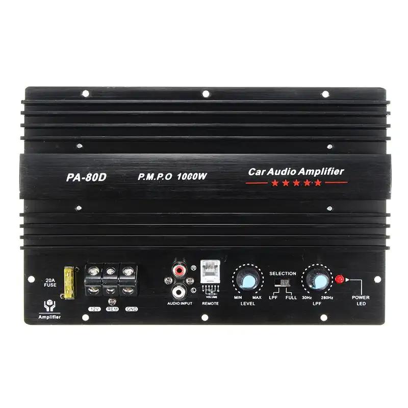 12V Universal Car Amplifier Board Mono Channel 1000W Car Audio Power Amplifier Powerful Bass Subwoofers Amp Car Modification