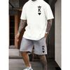 3D Digital Print Men's Fashion Short Sleeve Shorts Set Outdoor Street Men's Sports Shorts Summer Daily Casual Men's T-shirt