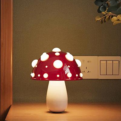 Грибная лампа Fly Amanita с двухцветной светодиодной лампой G9, USB перезаряжаемая настольная лампа с мухомором для гостиной, прикроватного кабинета, отеля