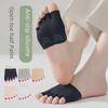 Women's Summer Non-Slip Open-Toe Silicone Foot Pad Cotton Bottom Five-Finger Socks