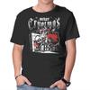 Unisex Crew Neck T-Shirt Merry Cryptmas Krampus Graphic Short Sleeve Casual Tee
