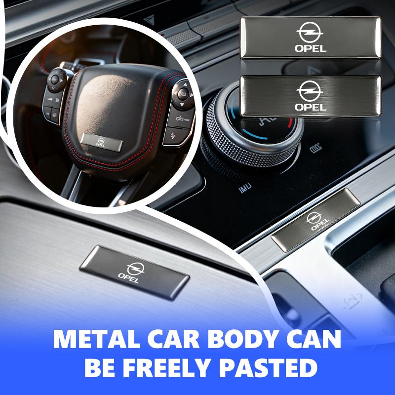Metal Sticker Aluminum Badge Emblem Sticker Car Accessories For Opel Corsa Mokka Astra Cascada Adam Insignia Meriva Vectra