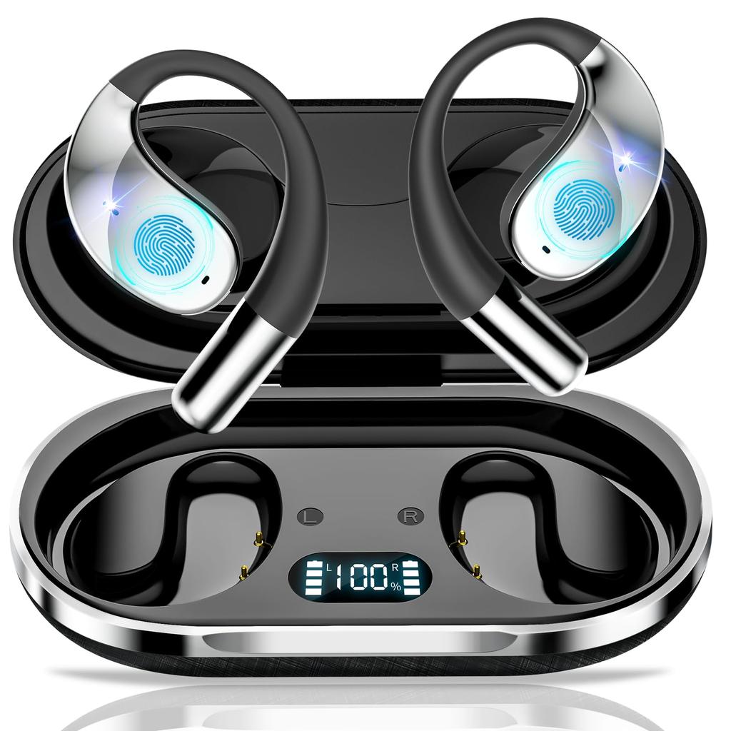New for 2025: Wireless Earbuds, Earphones with Earhooks, Bluetooth, Two-Way Simultaneous Translation, Non-Hearing, Supports 115 Languages,