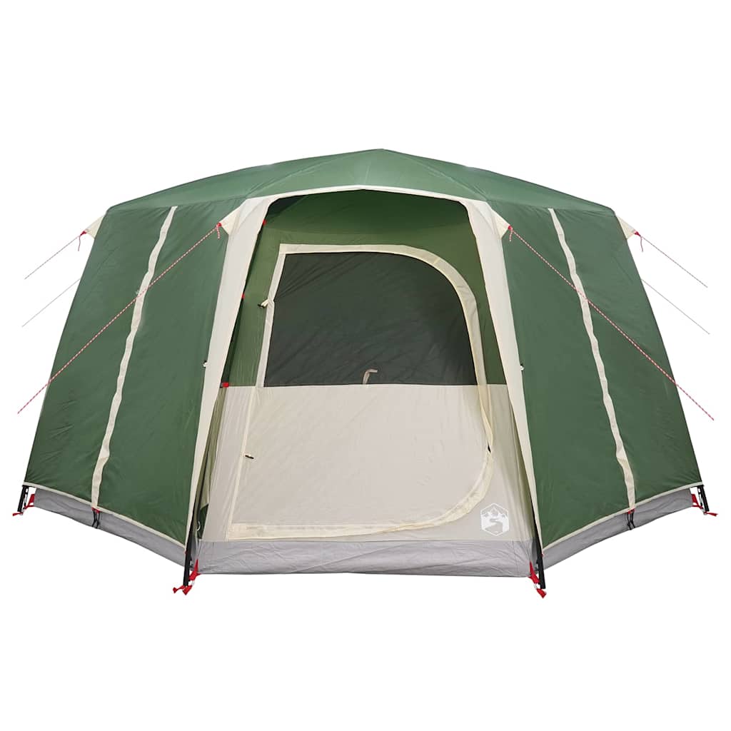 6 Person Tent with Canopy Green 425 x 396 x 222 cm