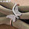 925 Sterling Silver Butterfly 7-10 Ring For Women Fashion Accessories Jewelry