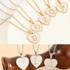 1Pcs 26 English Alphabet Love Heart Set Shell Necklace Temperament Everything Pendant Jewelry