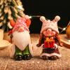Christmas Hat Dwarf Decorations Christmas Resin Christmas Dwarf Statues Handicrafts Desktop Ornaments